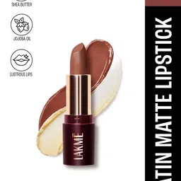 Lakme Ultimat Glam Satin Matte Lipstick - 4.3g - Nude Toffee UN2-36