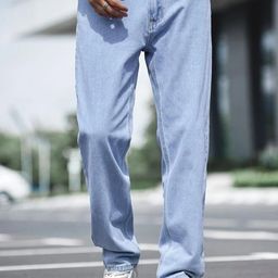 THE BEETEL HOUSE Men Baggy Fit Mid-Rise Clean Look Stretchable Jeans-image-88