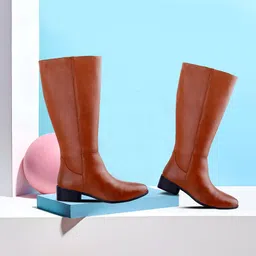 Bxxy PU Work High-Top Block Pumps-10