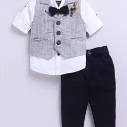 LITTLE COLLARS Boys 3-Piece Single-Breasted Suits-image-12