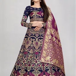 Mr Y Semi-Stitched Lehenga & Unstitched Blouse With Dupatta-picture-5
