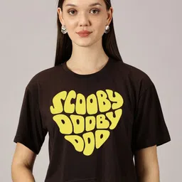 Dreambe Women Printed Drop-Shoulder Sleeves T-shirt-picture-40