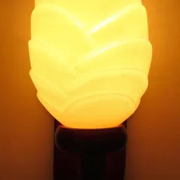 Somil Premium Designer Glass Wall / Night Lamp Elegant & Stylish Dcor Accent for Modern Interiors, color- White, Size:- 21 X 29 X 29 CM-image-79