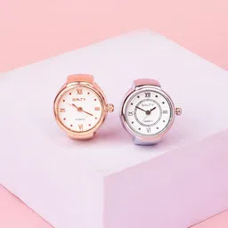 SALTY Set Of 2 Girl Boss Watch Finger Rings-0