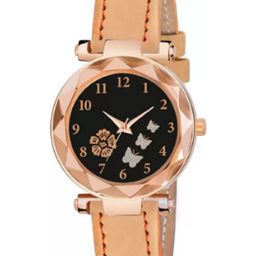 Miss Perfect Unisex Printed Dial & Leather Straps Analogue Watch HJ428-image-40