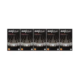 Manforce Set of 5 Overtime Pinapple Flavoured Condoms - 10 Pcs Each image 1