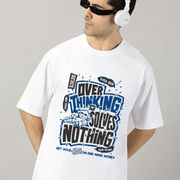 SLOWLORIS Men Printed Drop-Shoulder Sleeves T-shirt-image-20