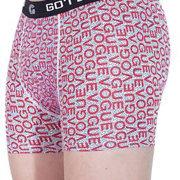 GOTO Printed Short Trunk NYLON LY PRINT OUTER EL TRUNK RED PRINT-Red image 5