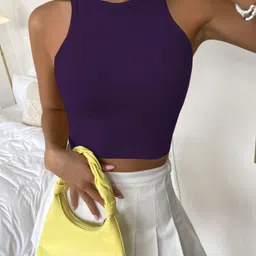 BAESD Women Sleeveless Tank Crop Top-image-115