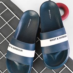 Mast & Harbour Men Colourblocked Sliders-picture-50