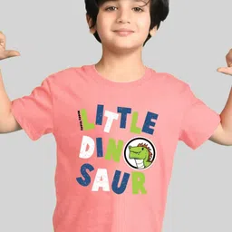 Kiddy Viddy Boys Typography Printed Round Neck T-shirt-image-74