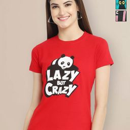 Metronaut Women Pack of 3 Typography Printed Round Neck Cotton T-shirts-image-57