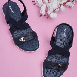 AIWIE Wedge Solid Synthetic Leather Sandals-picture-20