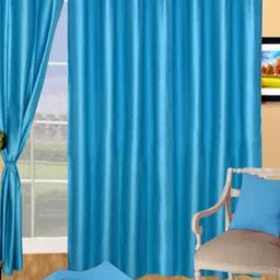 BELLA TRUE Blue 3 Pieces Regular Long Door Curtains-image-52