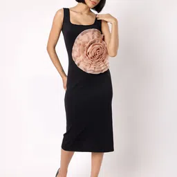 BLANC9 Women Black Floral Sheath Dress-image-42