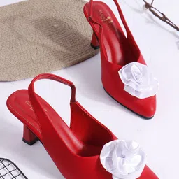 PLANET WALK Women Corsage Slim Heels Pumps-image-42