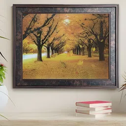 Art Street Yellow & Black 1 Piece Wood Other Wall Paintings-image-73