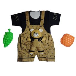 SHREEVASA Kids Printed Dungarees With T-Shirt-image-127