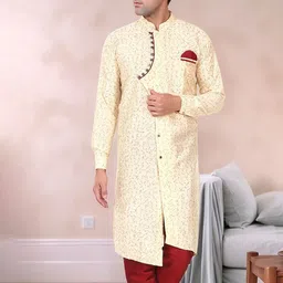 Moda Rapido Men Ethnic Motifs Printed Regular Kurta with Churidar-picture-58
