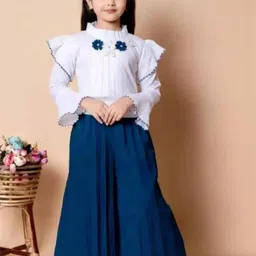 HSS TRENDS Kids-Unisex White Cotton Blend Clothing Set-image-55