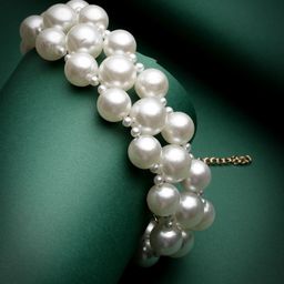 Sanjog Elegant Double-Strand Pearls Beaded Necklace-image-65