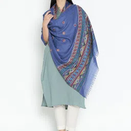 Tiara Women Ethnic Motifs Woven Design Shawl-image-6