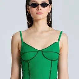 ZOMODA Tie-Up Neck Cotton Crop Top-image-88