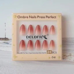 RANORE 24- Pcs Ombre Effect Reusable Press On Nails-picture-23