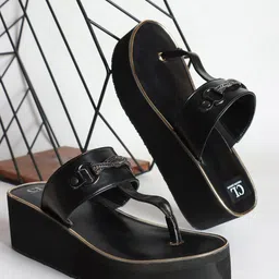 Carlton London Women Embellished Wedge Heel Sandals-42