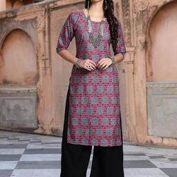 ethnic basket Cotton Embroidered Kurta-picture-12