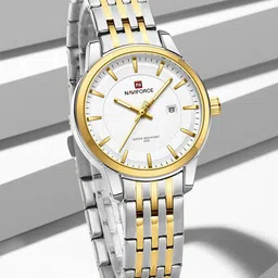 Naviforce Women Dial & Stainless Steel Straps Analogue Watch NF9228L_S W G-46