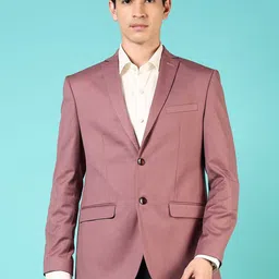 V-Mart Cotton Notched Lapel Single Breasted Formal Blazer-picture-57