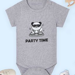 The Mom Store Infants Party Time Printed Pure Cotton Bodysuit-27