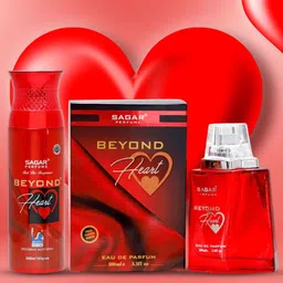 SAGAR PERFUMERY Beyond Heart Long Lasting Eau De Parfum & Deodorant Combo 200ml+100ml-20