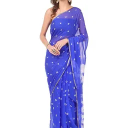 DURGA EMPORIO Bandhani Zari Pure Chiffon Bandhani Saree-picture-16