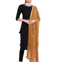 Karthav Fashion Floral Embroidered Mirror Work Chiffon Barfi Dupatta-picture-18