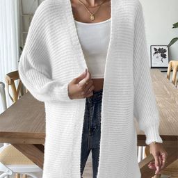 bebe Women Longline Front-Open Sweater-image-12