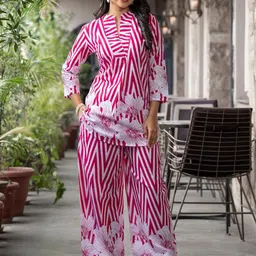 Readiprint Printed Tunic With Palazzo Co-Ords-17