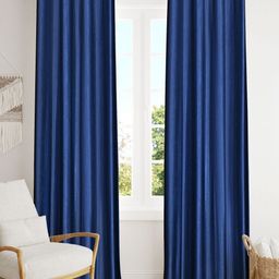 Galaxy Home Decor Navy Blue Set of 2 Long Door Curtain-image-104