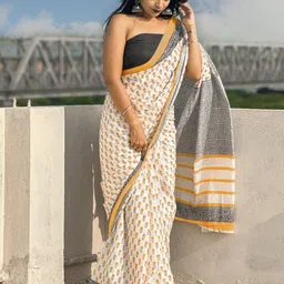 Mitera Floral Bagru Saree-picture-31