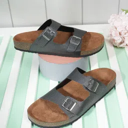 MOZAFIA Women Open Toe Flats with Buckles-image-42