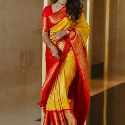 INDIOTSAV Woven Design Zari Banarasi Saree-image-80
