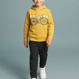 HELLCAT Boys Printed Hooded Sweatshirt With Trousers-image-94