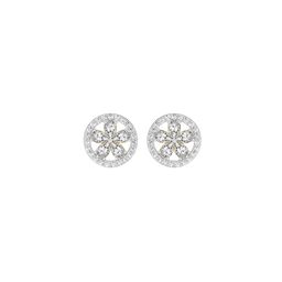 Sparkles Lab Grown Diamond 1.46 Carat Pear Flower Halo Stud Earrings for Women-14
