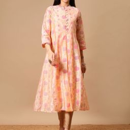 V-Mart Floral Printed Mandarin Collar A-Line Kurta-picture-26