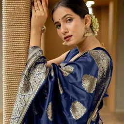 Subham Woven Design Zari Banarasi Saree image 5