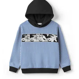 HELLCAT Boys Striped Hooded Sweatshirt-picture-6