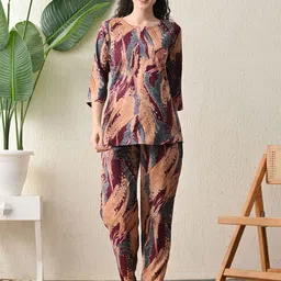 Ichaa Abstract Printed Night suit-picture-7