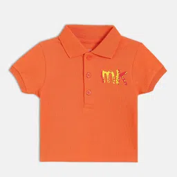 MINI KLUB Boys Polo Collar Applique T-shirt-image-94