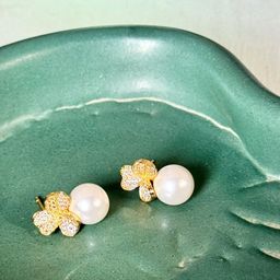 The Jewellery Tale Contemporary Studs Earrings-image-9
